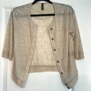 Women’s cream cardigan sz S